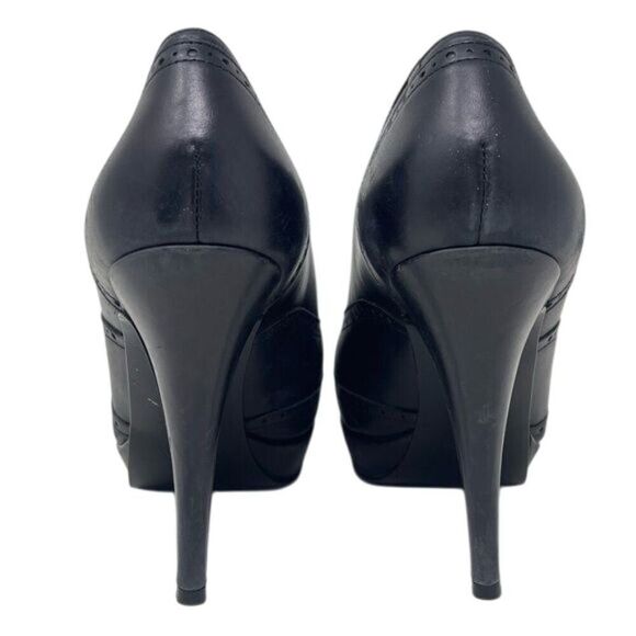 J. Crew Pierce high-heel oxfords, size women’s US 7.5, black leather - Picture 10 of 16